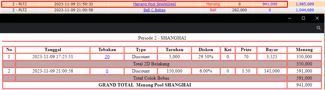 Bukti JP slot hari ini