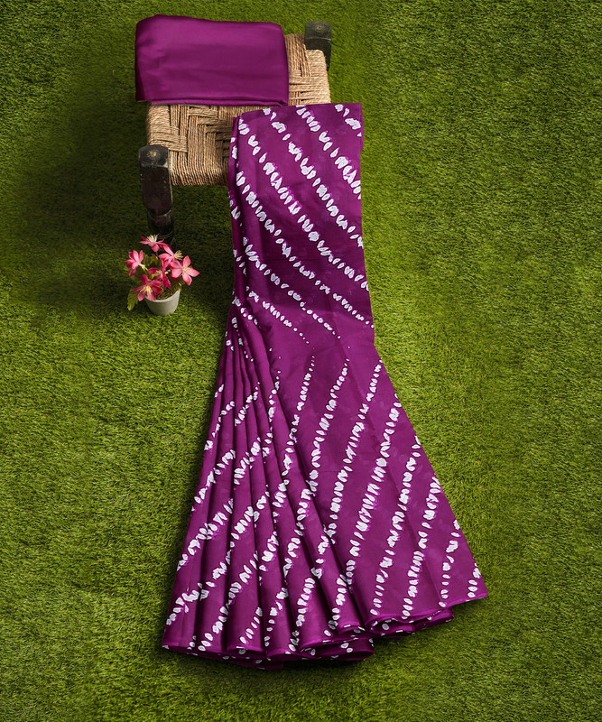 Purple Ignit White Shibori Print 315