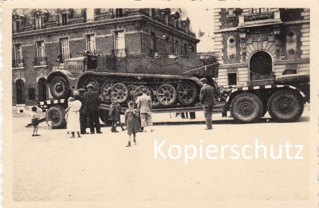 Schwere Halbkette,SdKfz,Panzer auf Anhänger,Tieflader,Bergung in