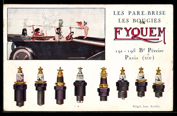 AK Paris Les Pare Brise Les Bougies Fyquem
