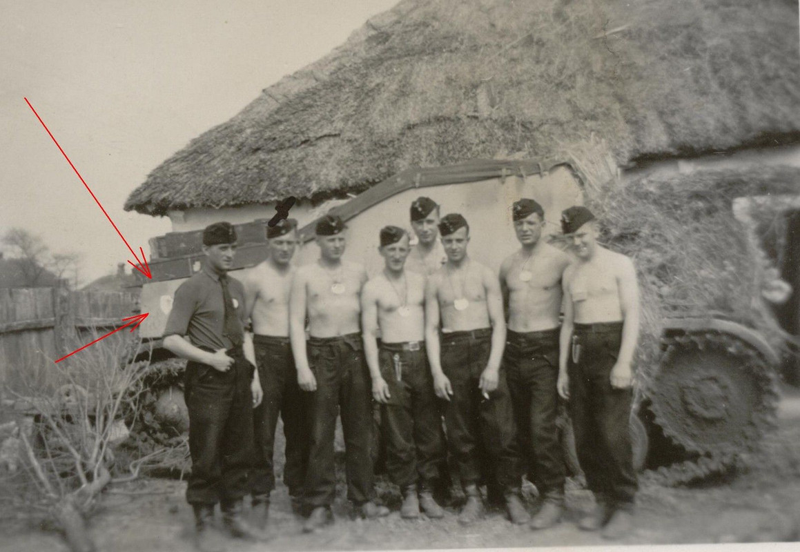 Foto, Panzer, Panzerjäger MARDER II  mit Tarnans