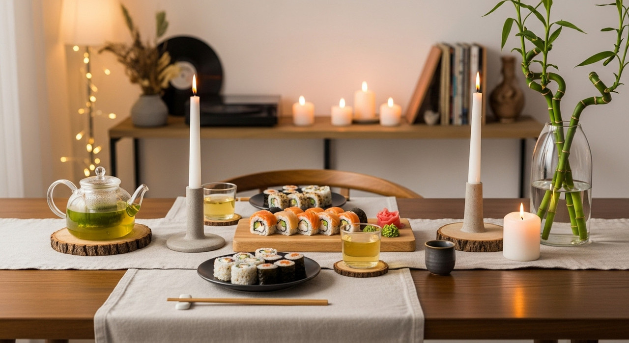Советы по сервировке стола с вкусными суши и роллами