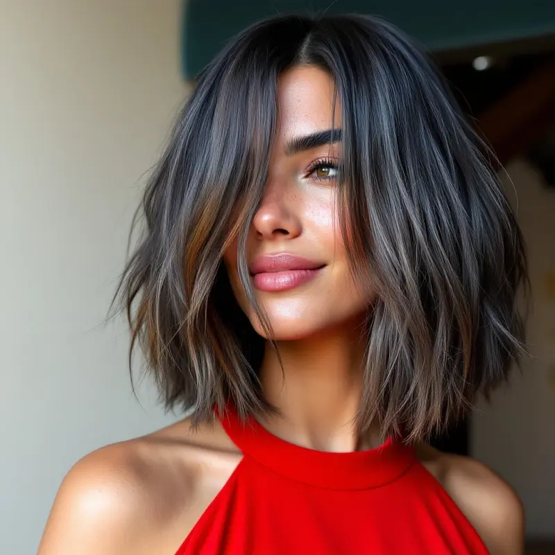 Glamorous Grace with Effortless Locks - short hair old money