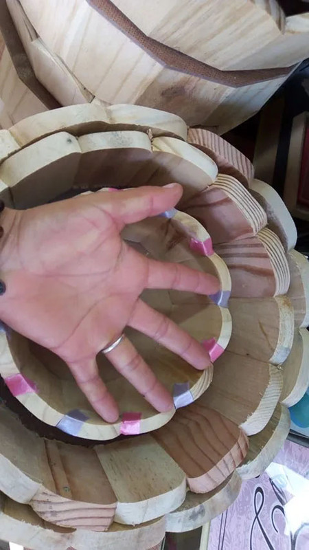 Frutero en madera de pino para pintar y dar anchetas navidad