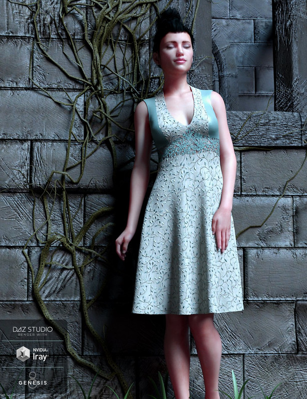 Peppermint Ivy Dress for Genesis 8 Female(s) Peppermint Ivy Dress for Genesis 8 Female(s)