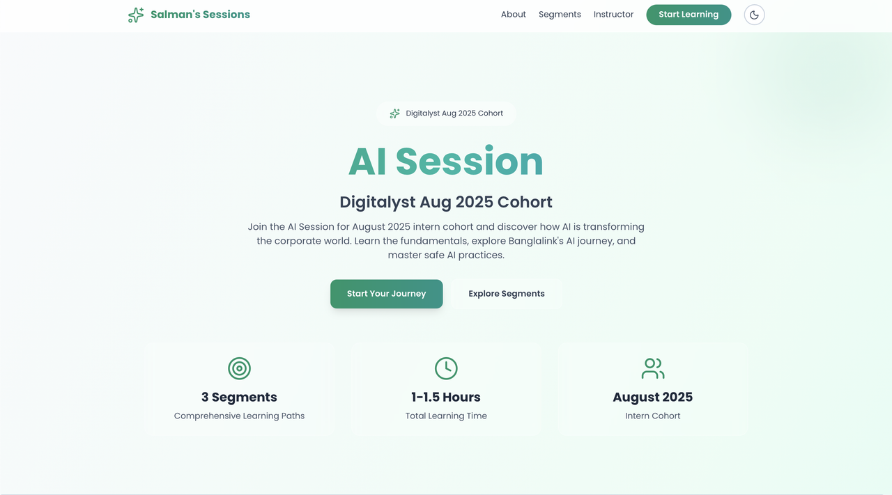 Digitalyst AI Session