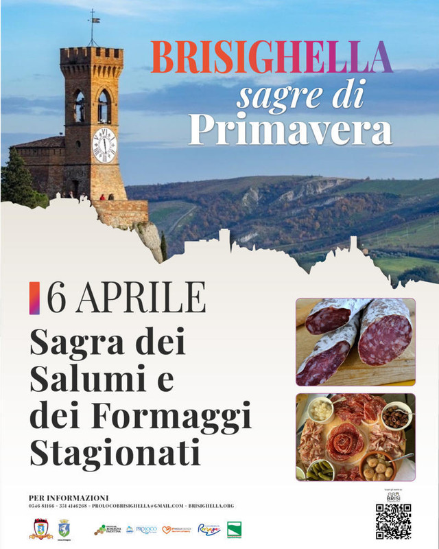 Sagre di Primavera a Brisighella (Ra): il 6 aprile la Sagra dei salumi e dei formaggi stagionati