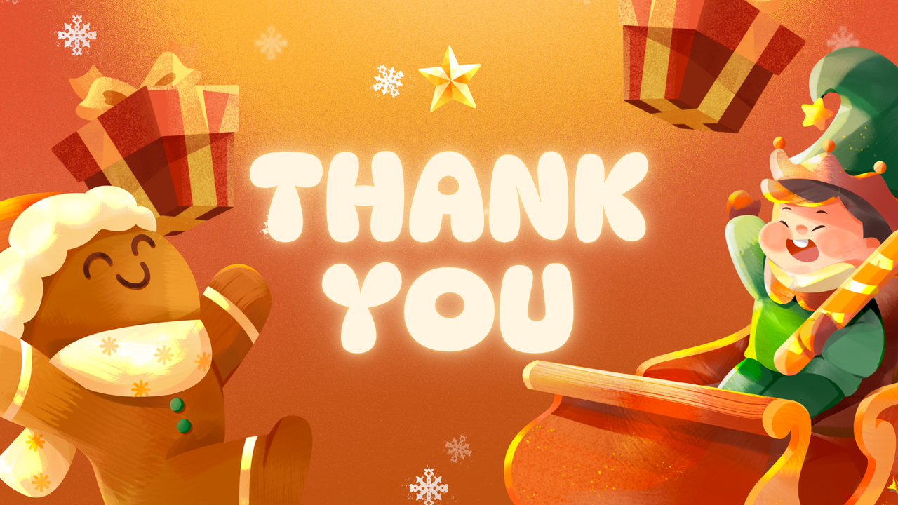 Orange  and Yellow Illustration Christmas Presentation