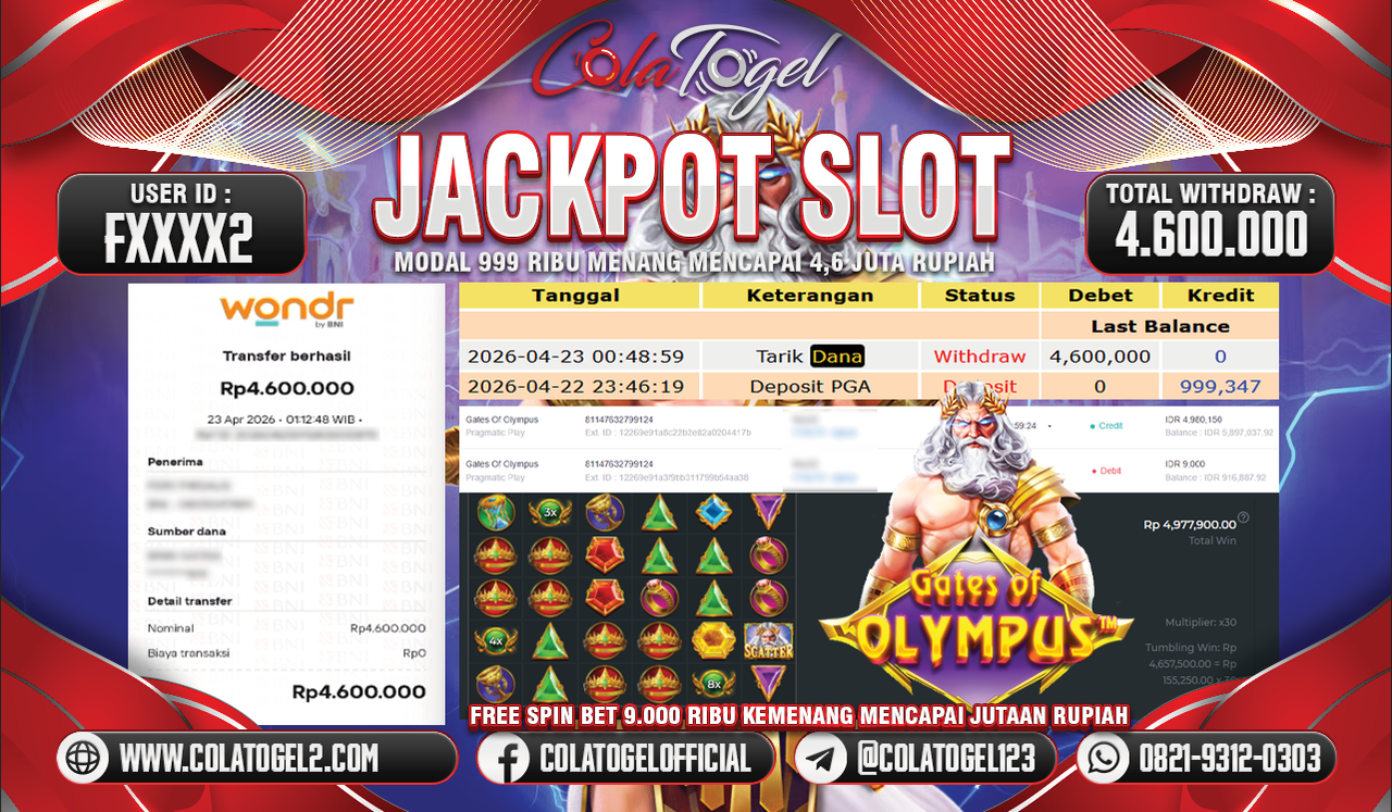JACKPOT SLOT GACORR!!