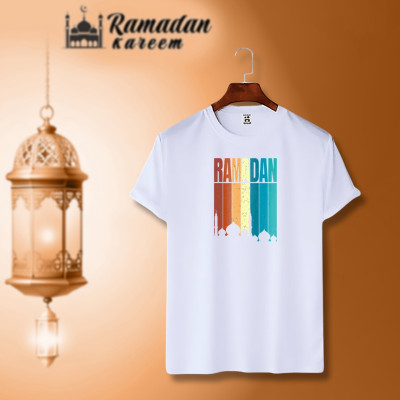 ইসলামিক ক্যালিগ্রাফি ডিজাইন কটন হাফহাতা টিশার্ট