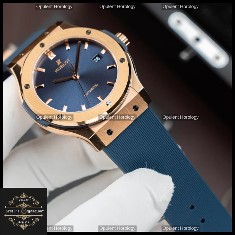 Hublot Classic Fusion King Gold Blue Dial Automatic SW300 42mm