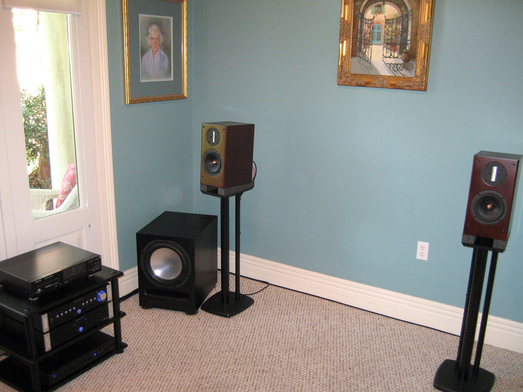 AA Sierra 2EX Monitors-Axiom Sub-Emotiva PrePro-Philips CD-Morrow Audio Cables