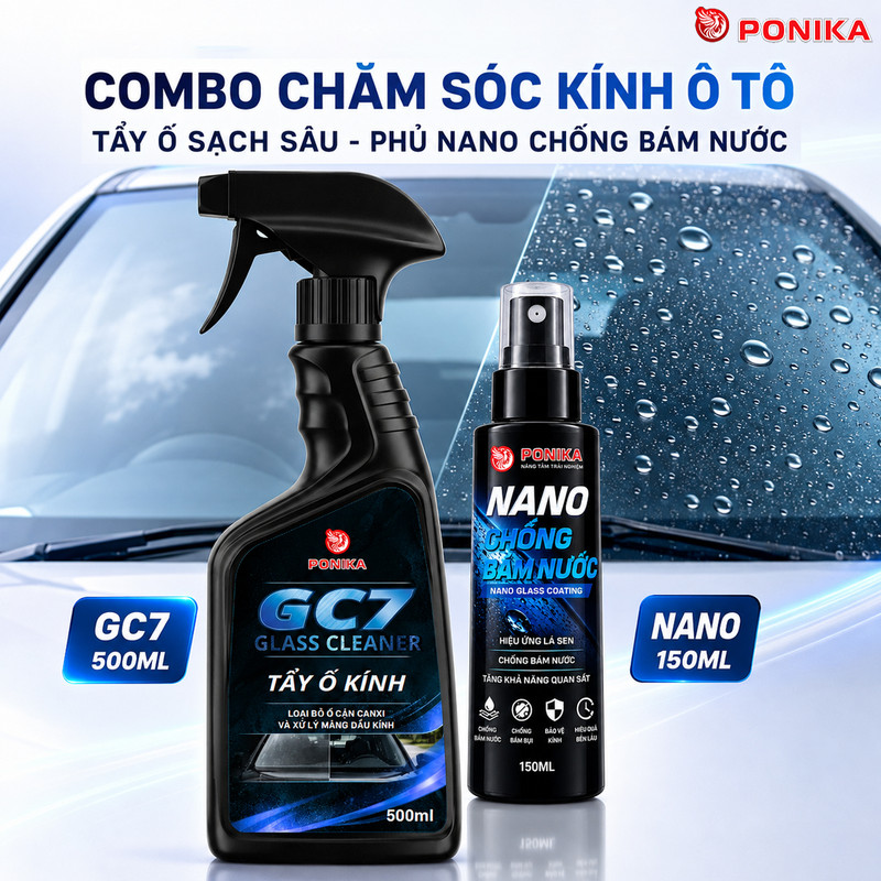 Combo Tẩy ố và Phủ Nano