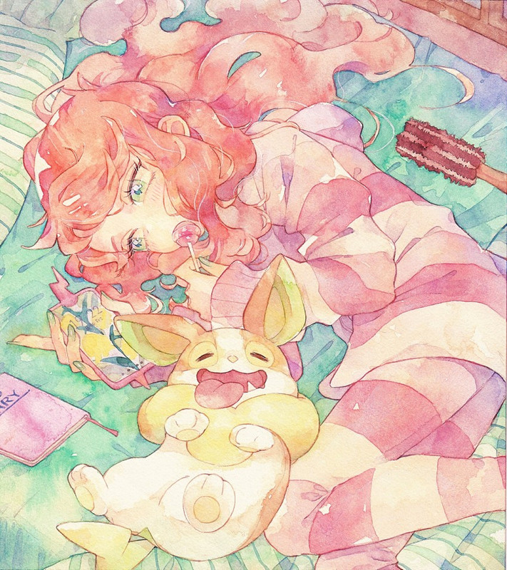 rotom-sonia-rotom-phone-and-yamper-pokem