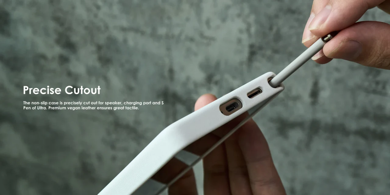 Husa pentru Samsung S25 Ultra, Aulumu Vegan Leather, Piele texturata, Ultra slim, Compatibila MagSafe, Racire activa CoolHyper, Butoane metalice, Protectie maxima, Negru 7 57c23352 eda8 435a 9700 93f062155e8e