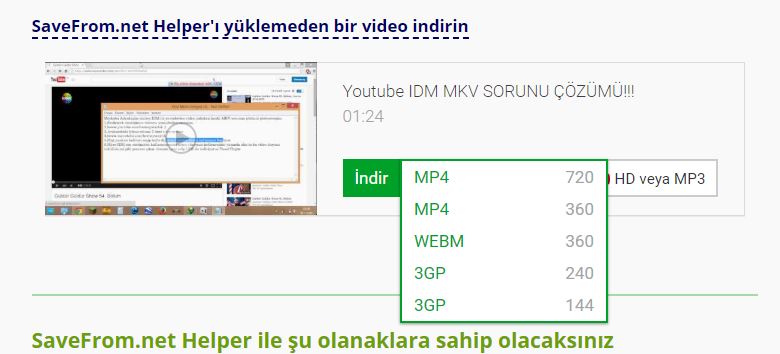 video indirme mp4