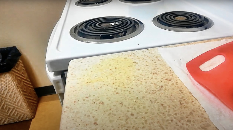 Kitchen marble countertop protection film