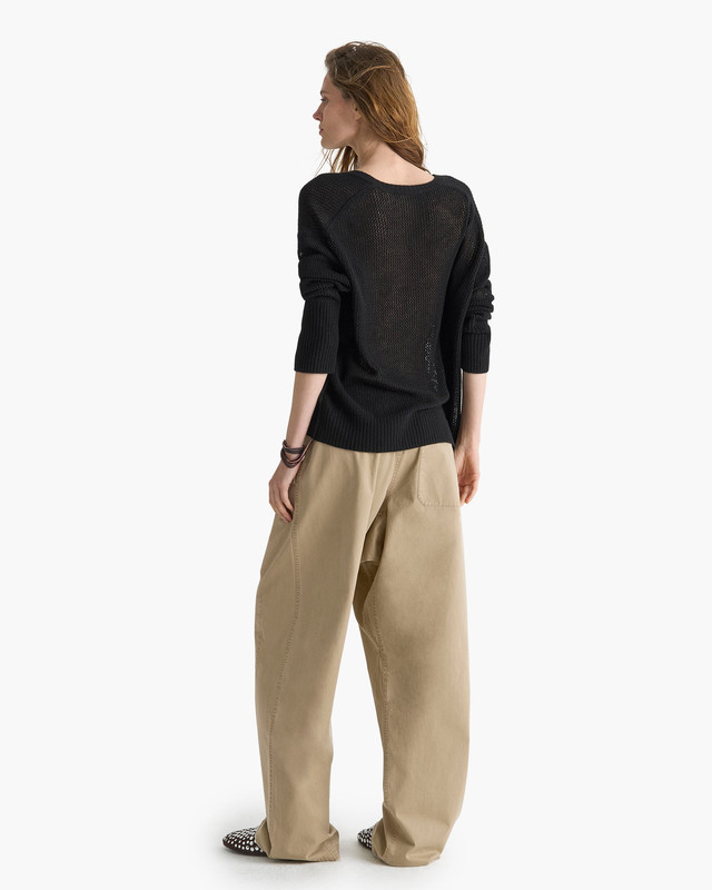 W80101AL MESH STITCH VNECK SWEATER SEASHELL SPARKLE PS26 0028 87ba8e5a 7b24 428f b024 19c5c9e3f891