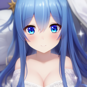 00355-2162471460-DATE_ A_LIVE, exquisite anime  palace_bedroom, Full_body, blue_hair, blue_eye, long