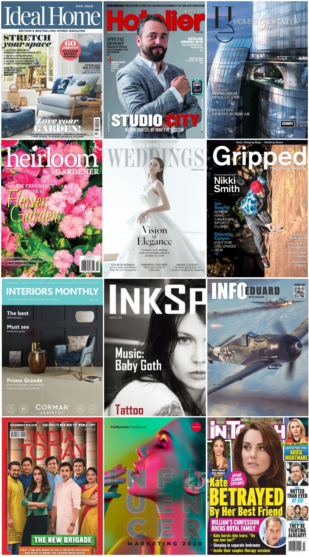 50 Assorted Magazines - June 15 2019