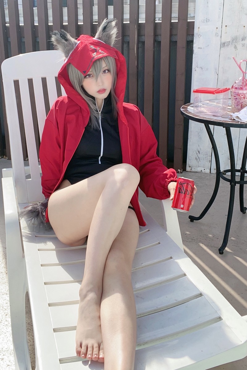 切切Celia 明日方舟 红 Cosplay 高清写真 28P+1V插图9