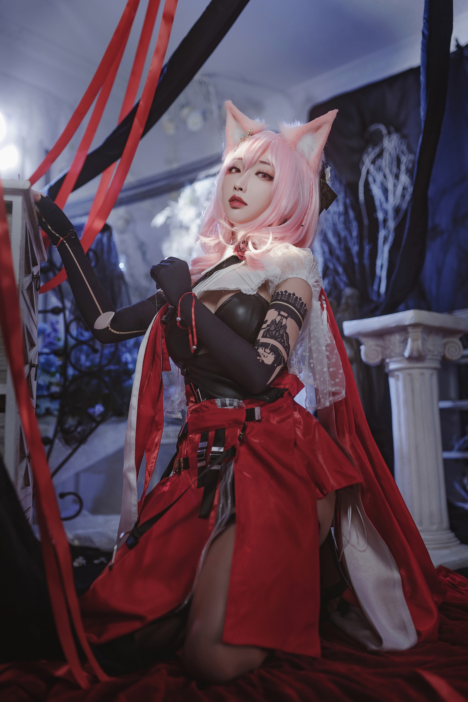 宮本桜 明日方舟 鸿雪 Cosplay 写真｜干员主题 高清图集（18P｜215MB）插图6