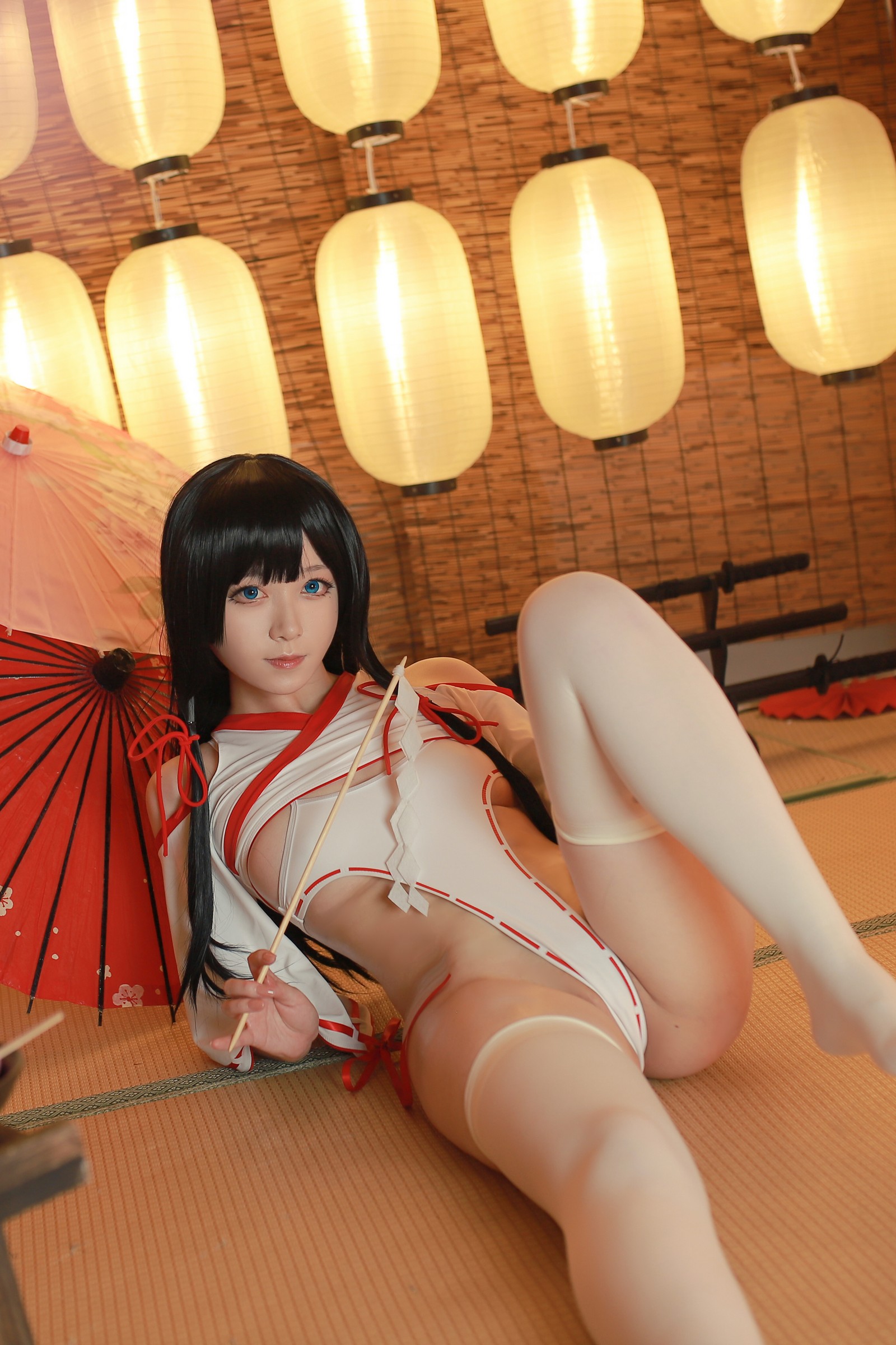 朝霧愛 – ビッチ巫女 Cosplay 高清写真（31P-305.1M）反差主题插图7