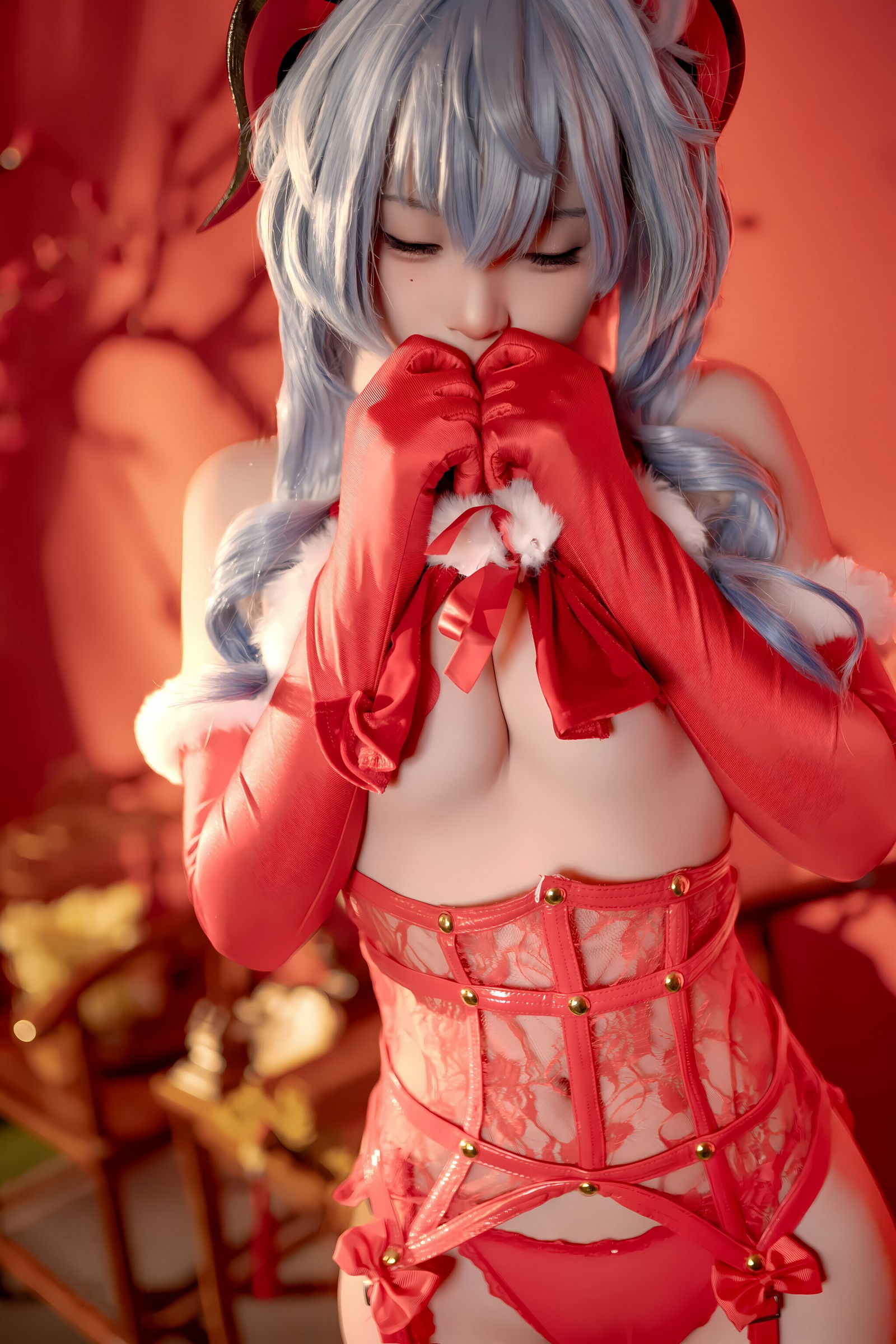 Bangni邦尼 – 甘雨新春 Cosplay 高清写真集（91P-8V-752.2MB）原神主题插图1