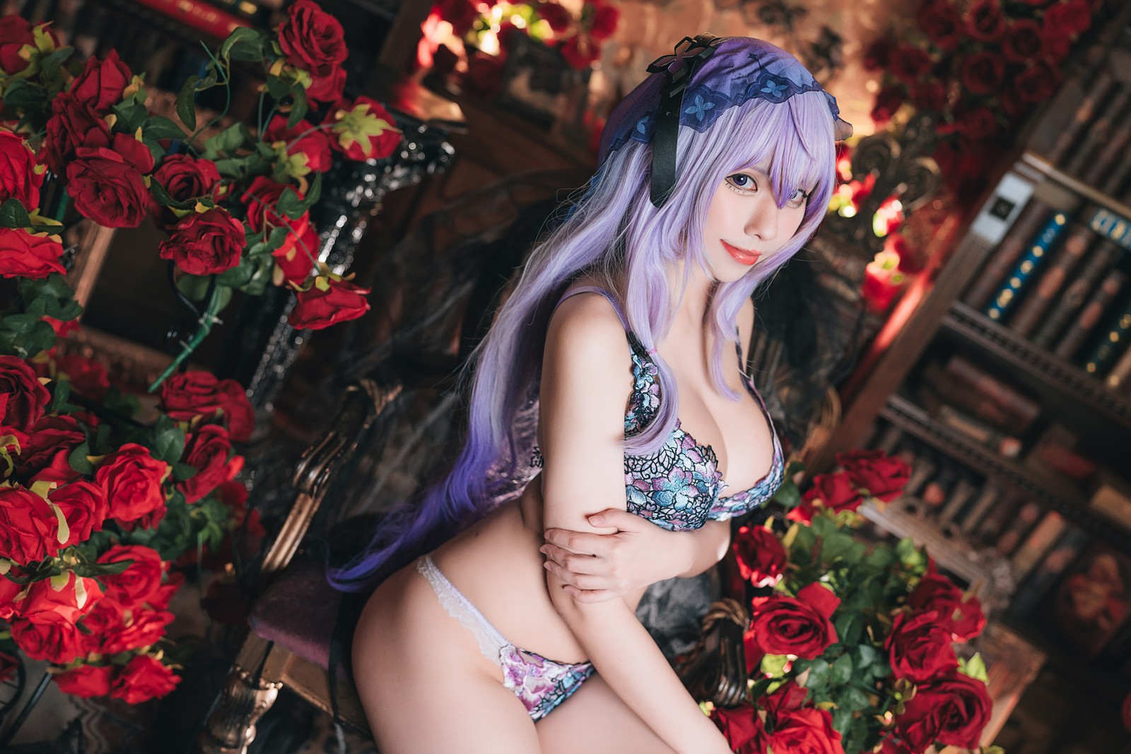 小空sora – 碧蓝档案 飞鸟马时 内衣 Cosplay 高清写真集（24P2V-191MB）性感角色扮演插图2