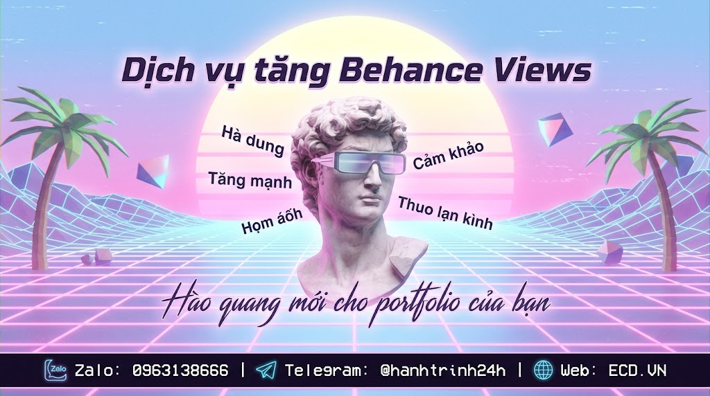 dịch vụ tăng behance views nhanh cho project