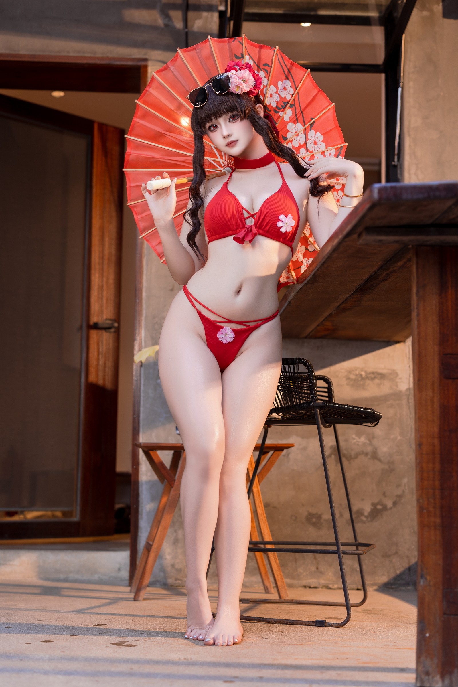 屿鱼 Yuyu 樱花泳装 Cosplay 写真合集｜季节限定（80P｜980MB）插图7