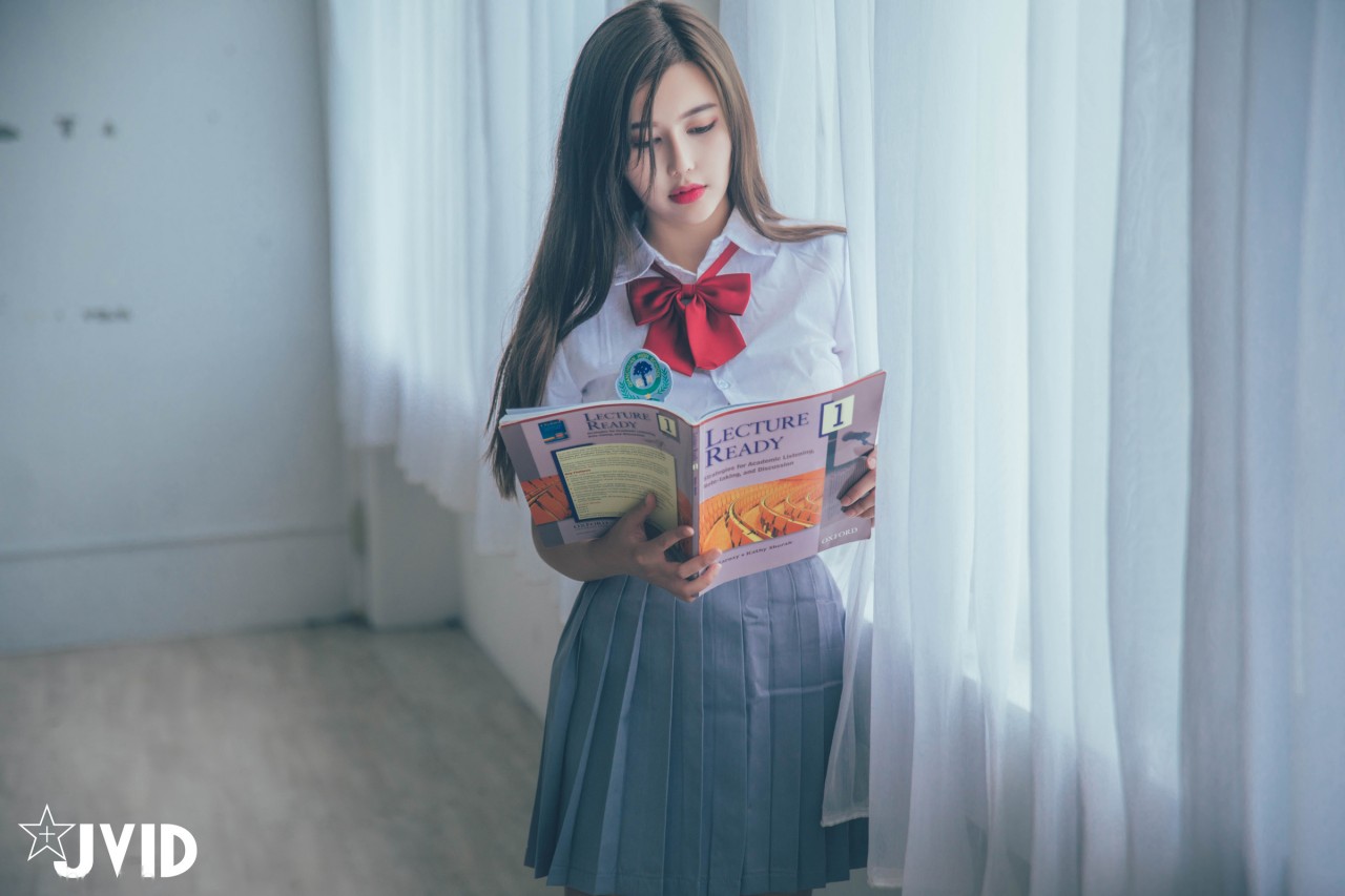 JVID木木森校园系写真，清新和活力气质妹子，千万男人的女神插图