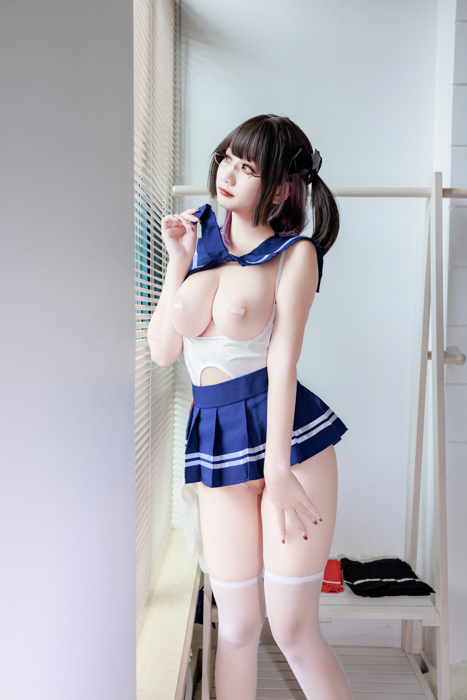 阿雪雪写真连体水手服高清写真（95P / 1.12G）校园风Cosplay插图5