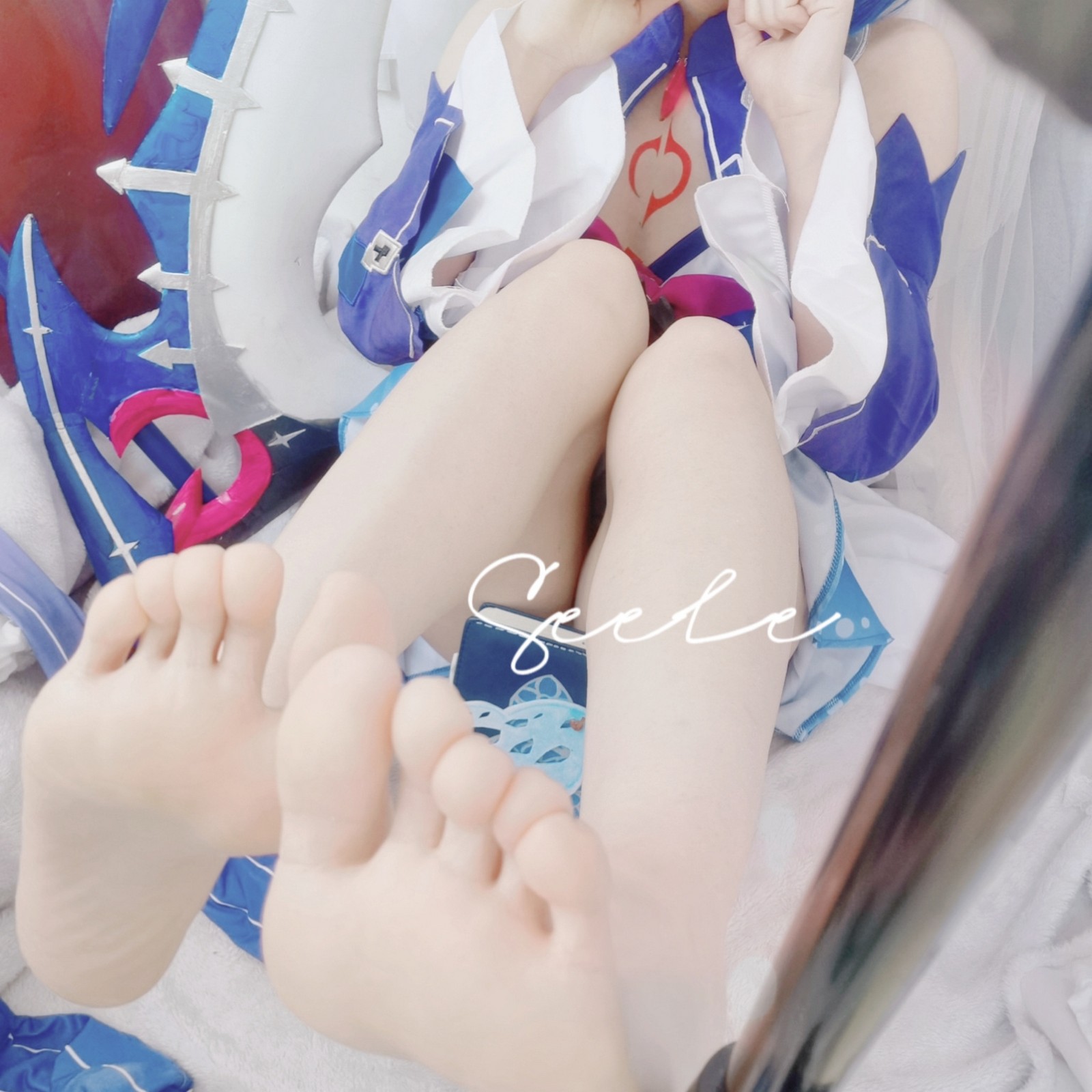 Seele麦麦希儿幻海梦蝶写真集｜梦幻蓝色系高清图集（168P-229.3M）插图5