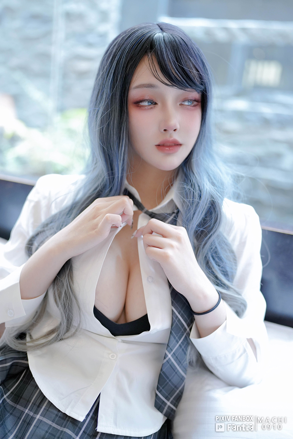 Machi马吉 JK 制服写真集｜青春系JK主题高清图集（38P-92.5M）插图4