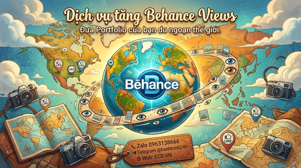 tăng behance views tự nhiên dành cho designer