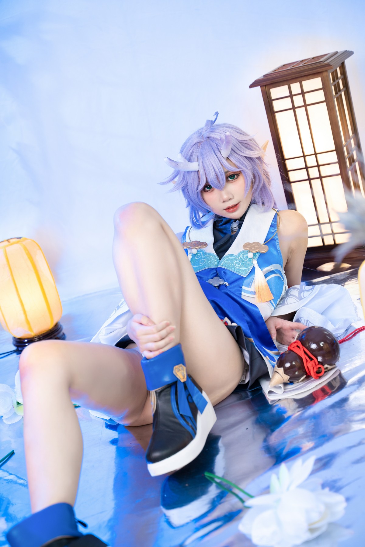 PoppaChan Bailu Cosplay Deluxe (Honkai Star Rail) – 155 Photos 12 Videos 459MB插图7