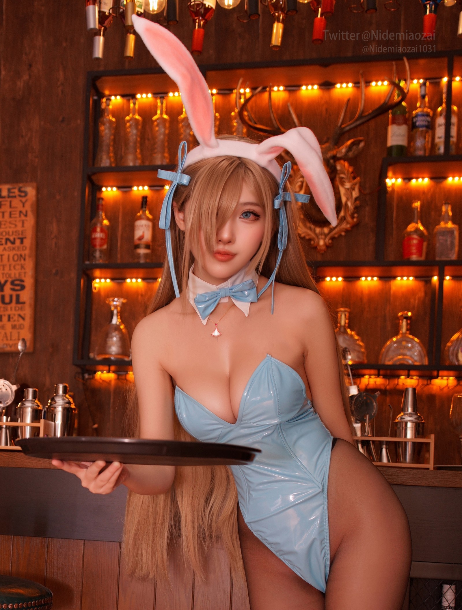 Cat Demon 喵崽｜碧蓝档案 明日奈 兔女郎 Cosplay 高清写真合集（123P）插图4