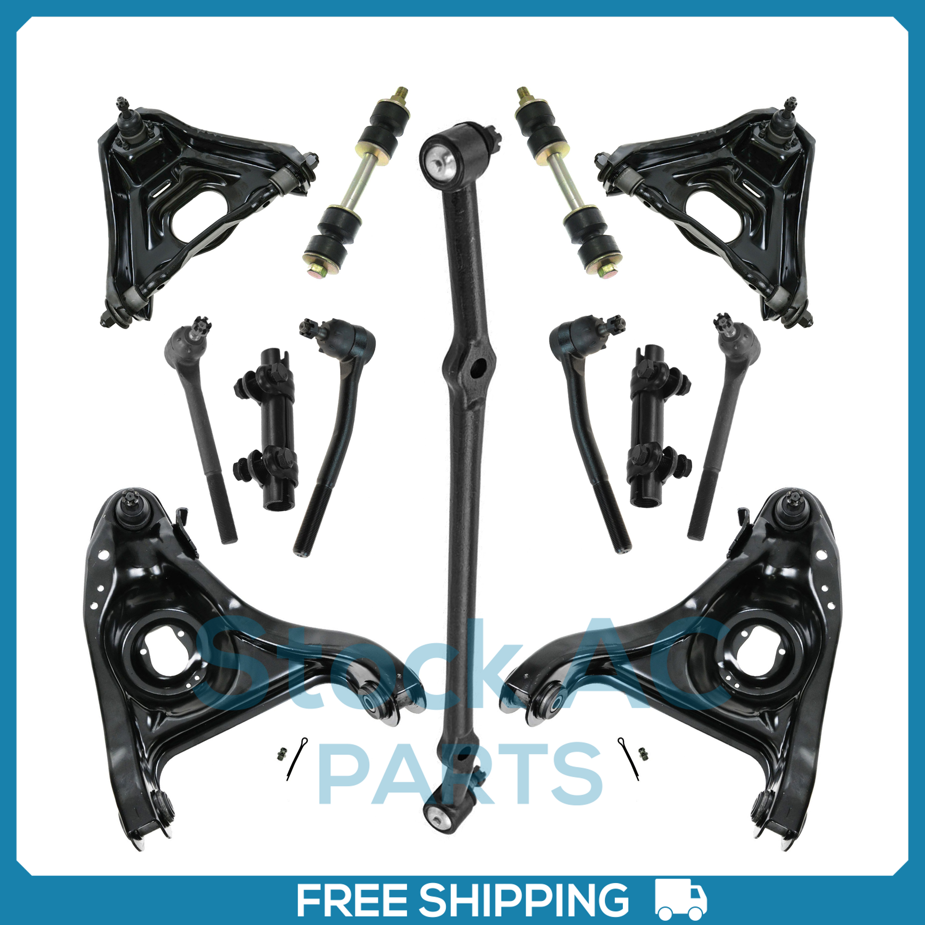 New Suspension Kit for 82-85 Chevrolet Impala Front End - 13pcs - Picture 1 of 6