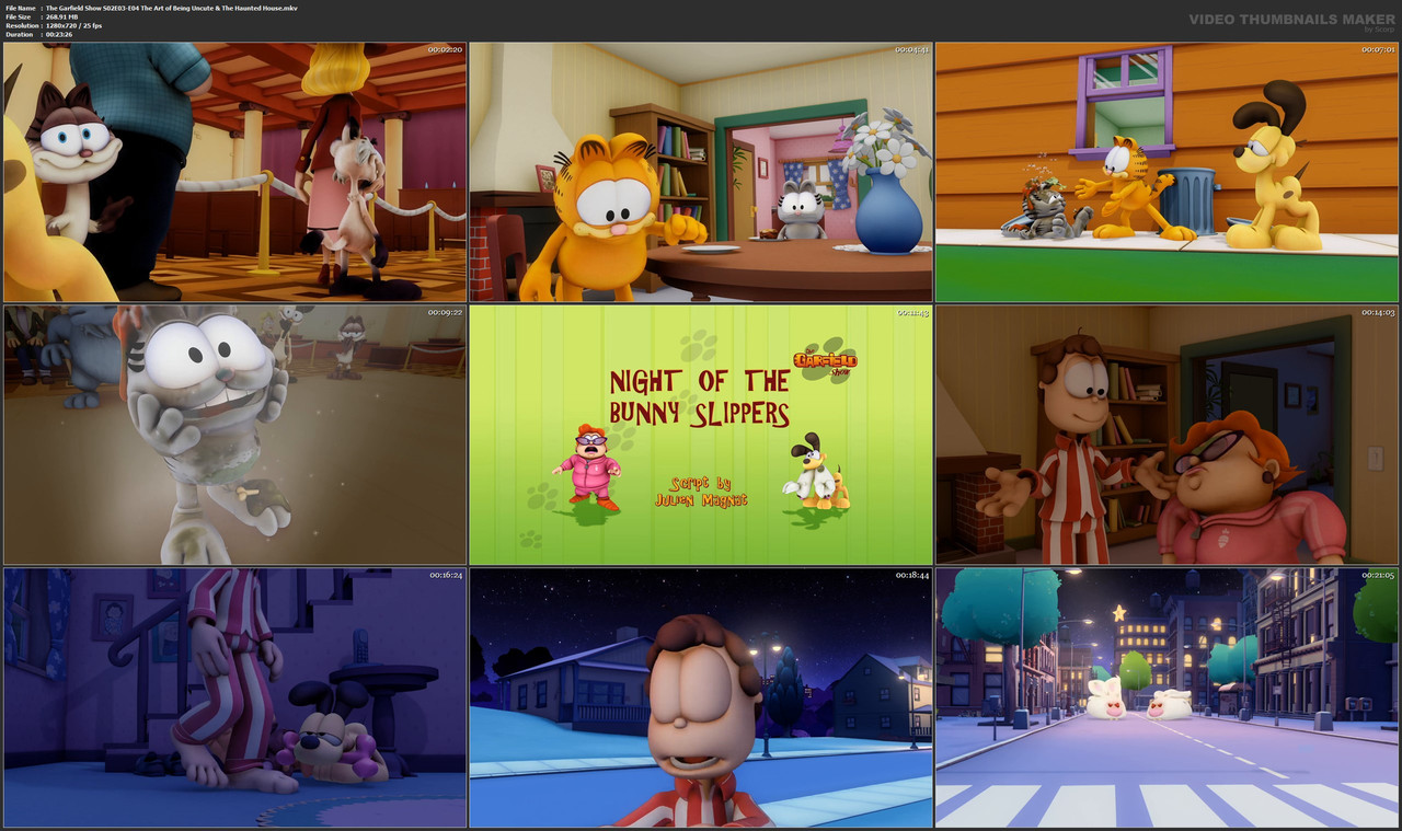The Garfield Show S02E03-E04 The Art of Being Uncute & The Haunted House.mkv