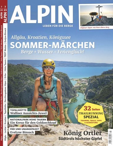 Cover: Alpin Das Bergmagazin No 07 Juli 2023