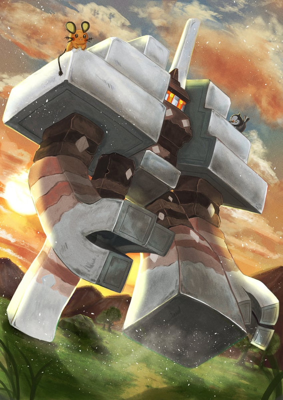 dedenne-starly-and-garganacl-pokemon-dra