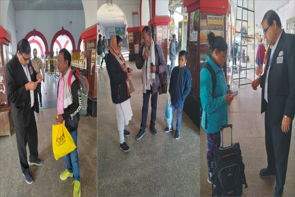 वीरांगना लक्ष्मीबाई झांसी रेलवे स्टेशन पर विशेष टिकट जांच अभियान, नियमों का उल्लंघन करने वालों पर कसा शिकंजा