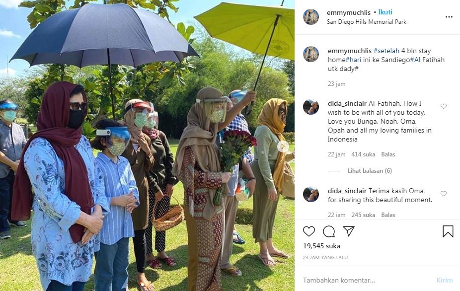 BCL kunjungi makam Ashraf Sinclair setelah 4 bulan.