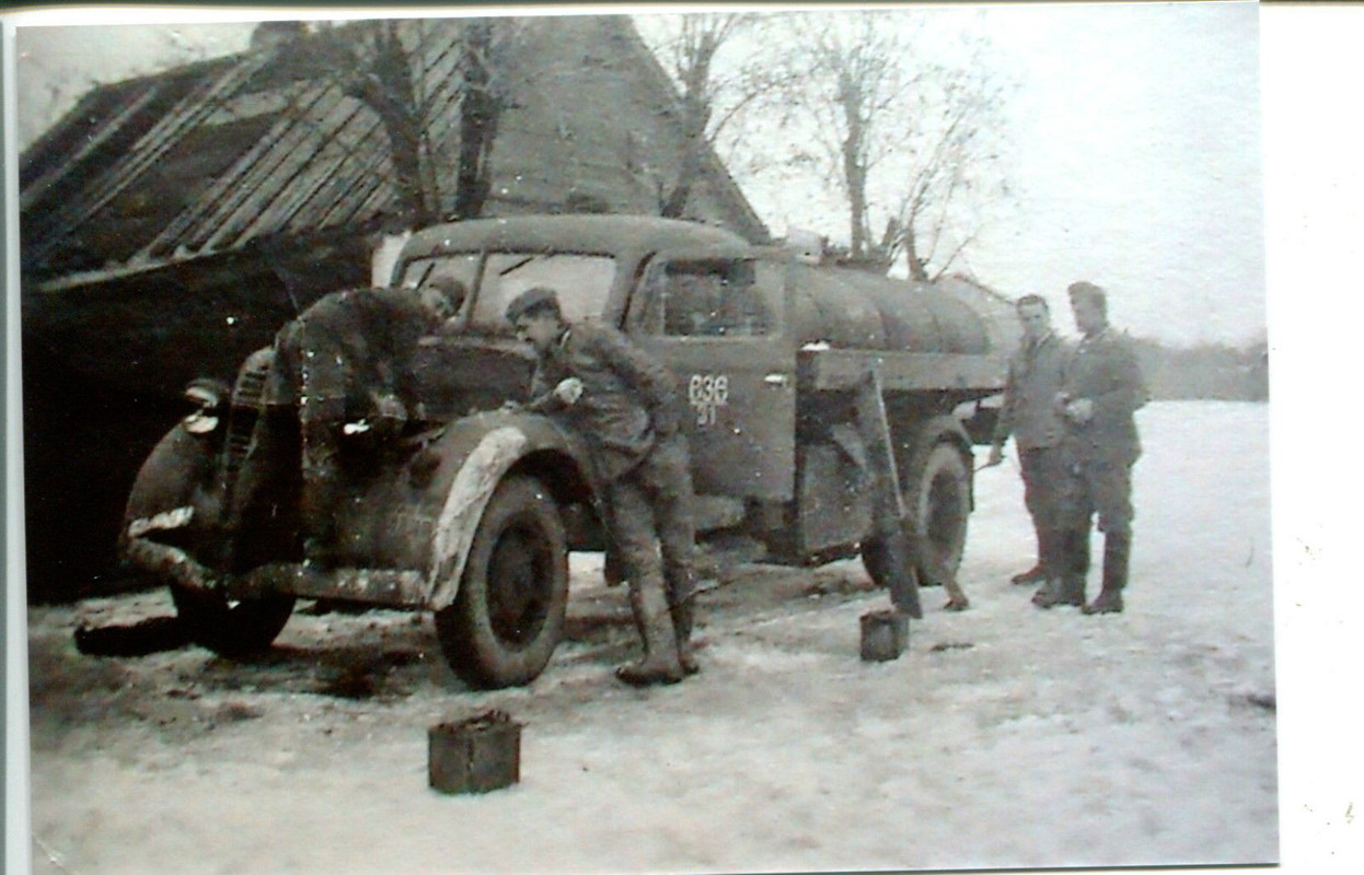 LKW Tankwagen Wehrmacht Rußland Winter