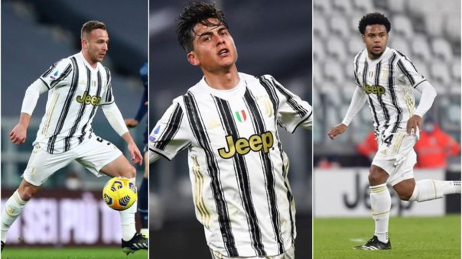 Juventus Video: Pirlo spospende Arthur McKennie e Dybala dopo il festino.