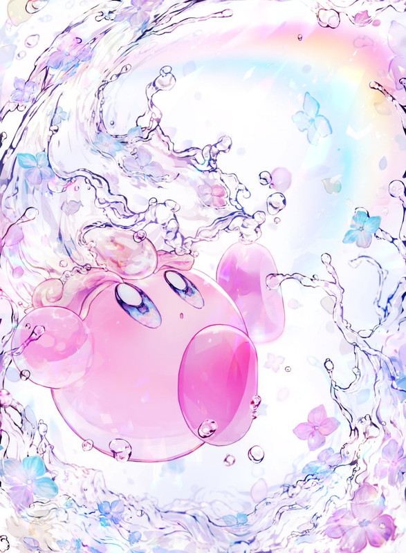 kirby-and-water-kirby-kirby-drawn-by-met