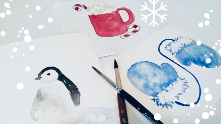 Watercolor Winter Projects | Fun & Easy for Beginners