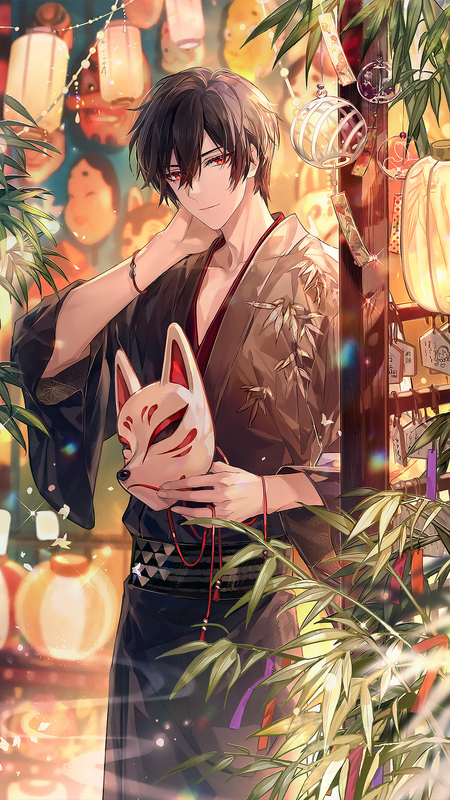 무대 위 가면과 안개