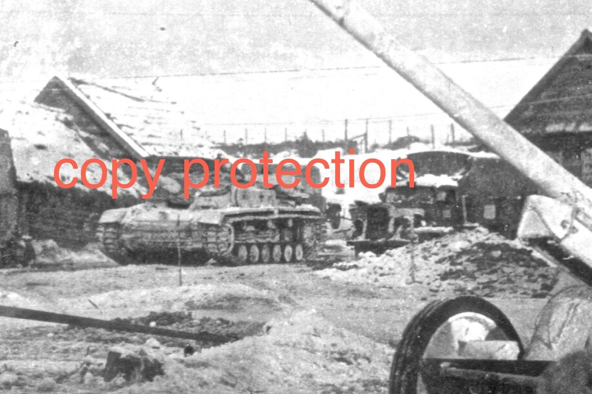 Orig. Foto Sturmgeschütz III Ostkette PAK 40 Winter